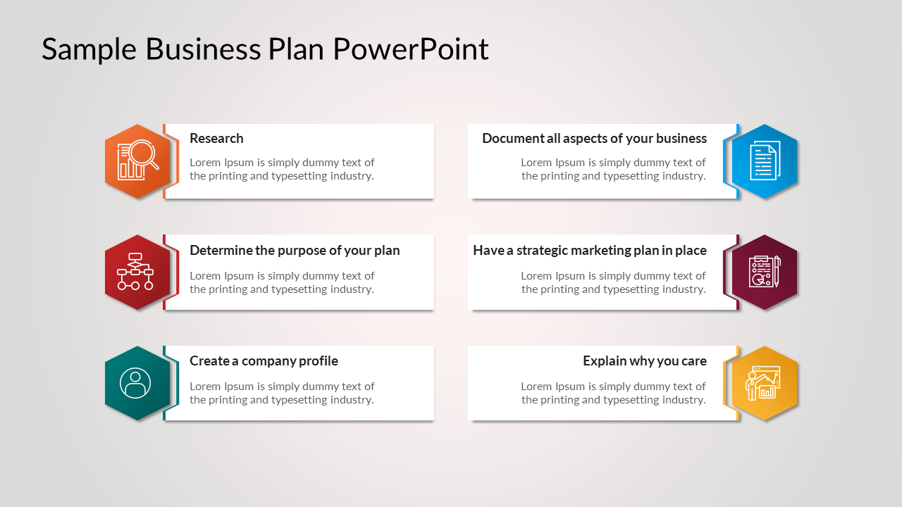 Sample Business Plan Powerpoint Template Presentation